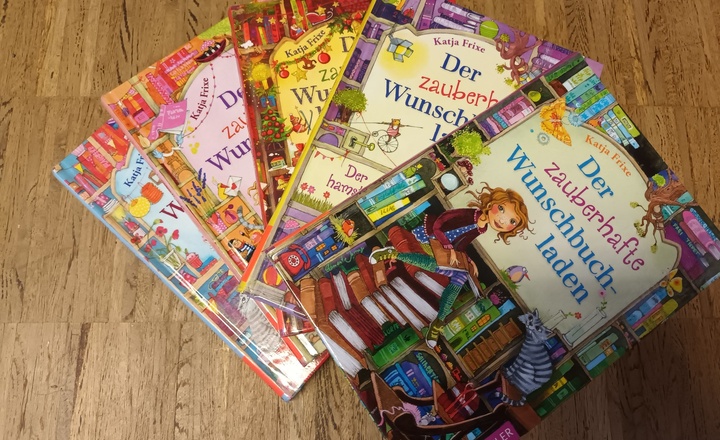 Auswahl an verschiedenen Büchern "Der Zauberhafte Wunschbuchladen"