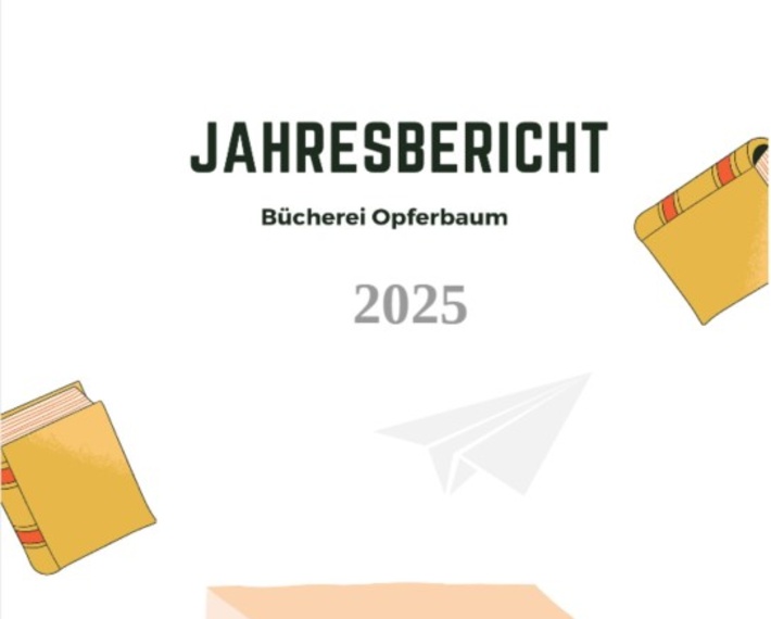Deckblatt Jahresbericht Bücherei Opferbaum