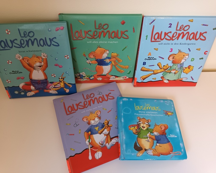 Auswahl an verschiedenen Leo Lausemaus Büchern